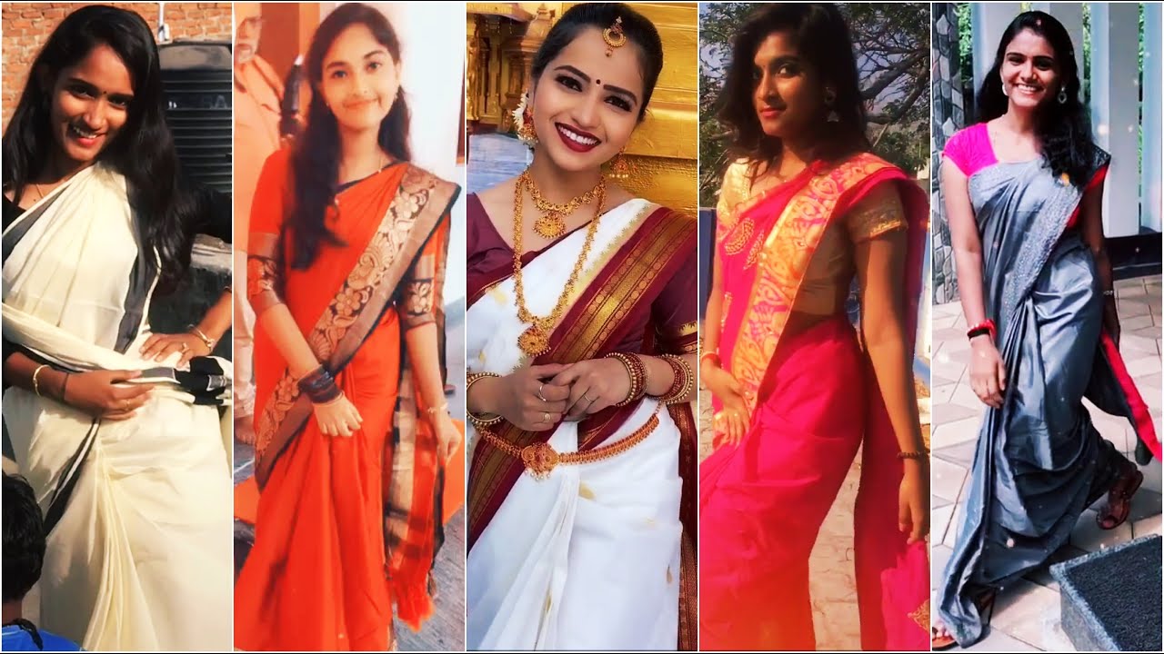 💞 Tamil 😍 Beautiful 😘 Cute 👸 Girls in 👗 Saree 🔥 Latest 💃 Trending 💝 TikTok Videos 😘