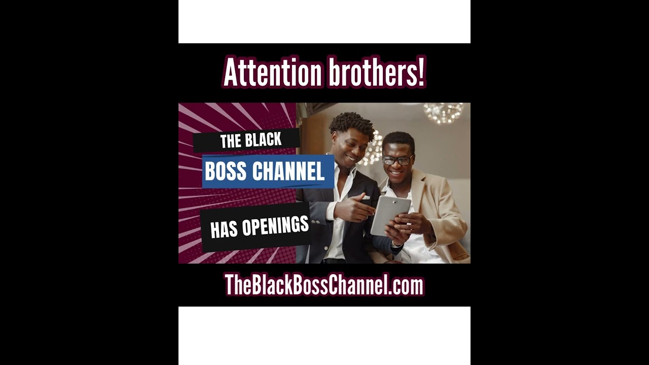 Attention all black male content creators