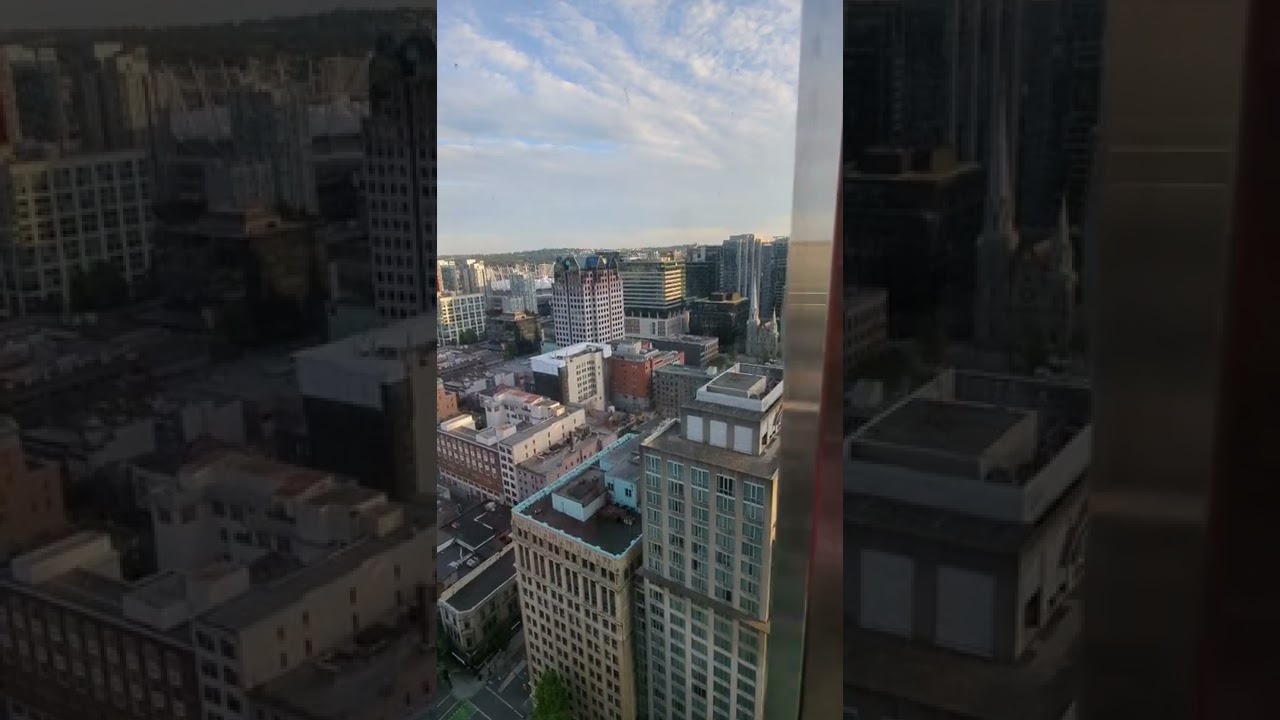 Lift for top of Vancouver Revolving Restaurant ... for more content on IG - toronto_explored_by_me