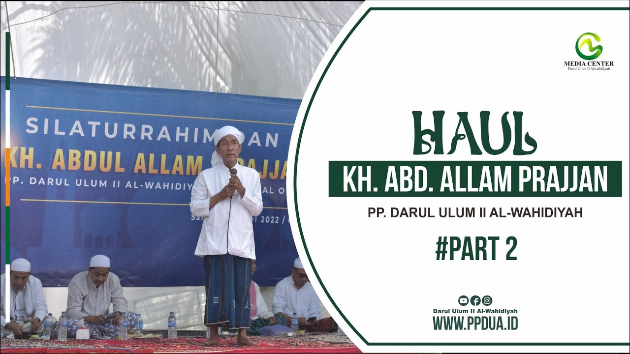 PEMBACAAN SILSILAH BANI ALLAM DALAM SILATURRAHIM DAN HAUL KH. ABDUL ALLAM PRAJJAN KE-XX DI PPDUA