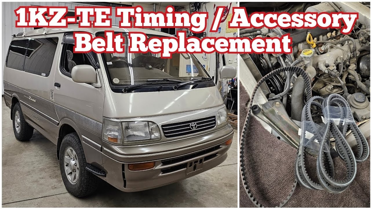 Toyota Hiace Timing Belt Replacement +AC/Alternator Belts (1KZ-TE Turbodiesel)
