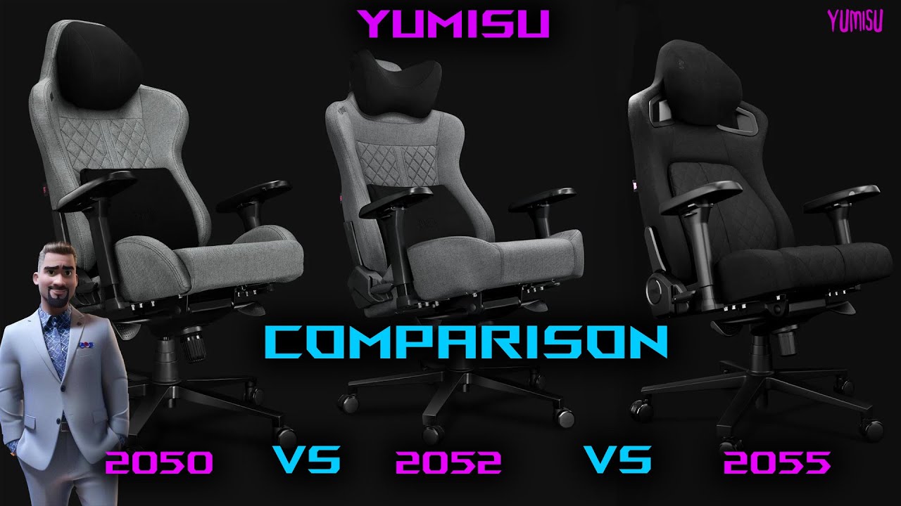 Yumisu 2050 vs 2052 vs 2055 – Który fotel gamingowy jest najlepszy?