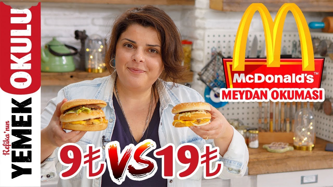 9₺ vs 19₺ McDonald's Meydan Okuması ( Challenge ) | Evde Daha Ucuz ve Hızlı BigMac Tarifi