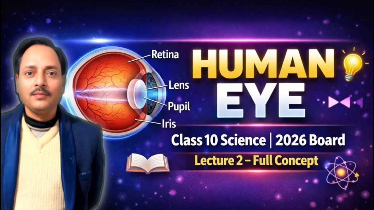 Defects of Vision Class 10 👁️ | Myopia, Hypermetropia, Presbyopia Full Concept & Diagrams |Manoj Sir