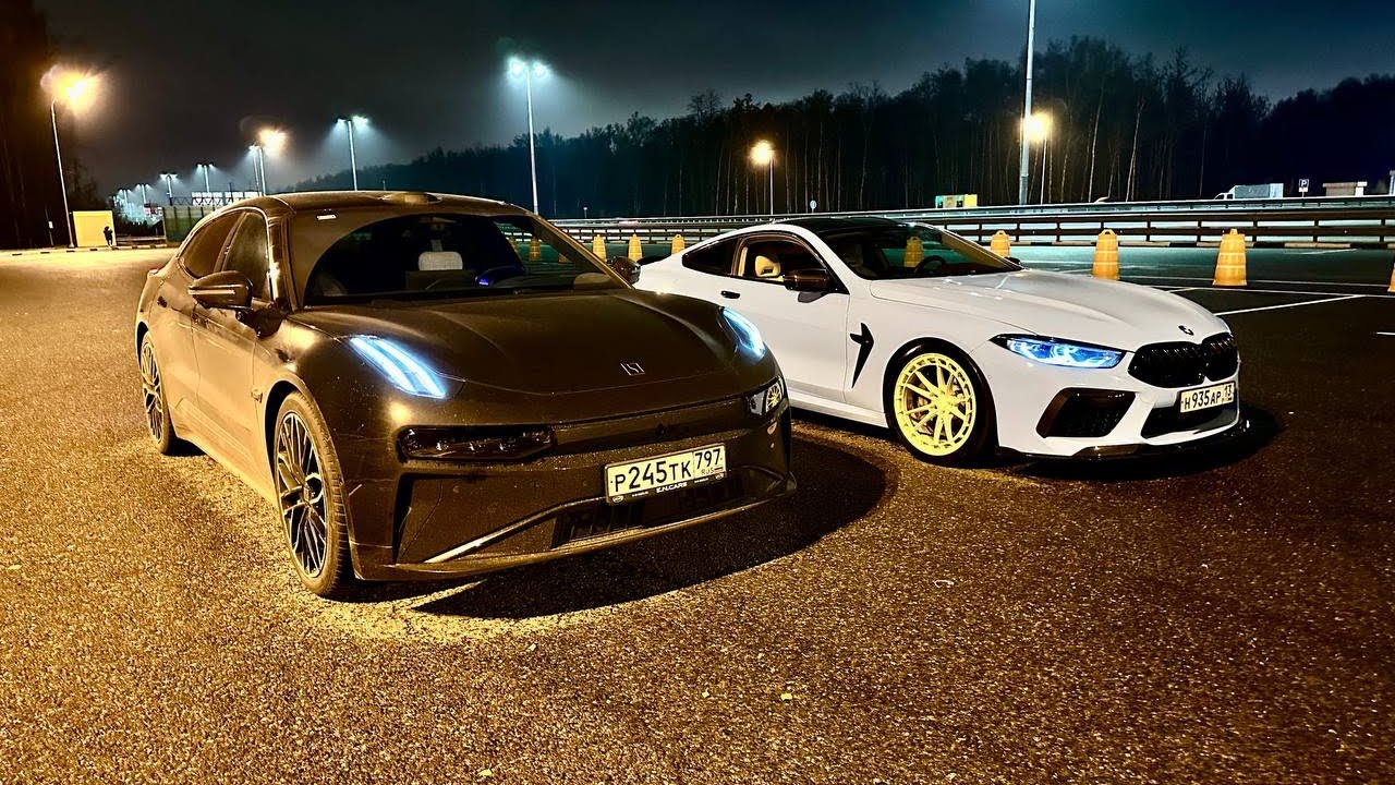 BMW M8 stage 2 vs ZEEKR 001 rest 789 Л.С. Сможет ли китайский тостер победить?