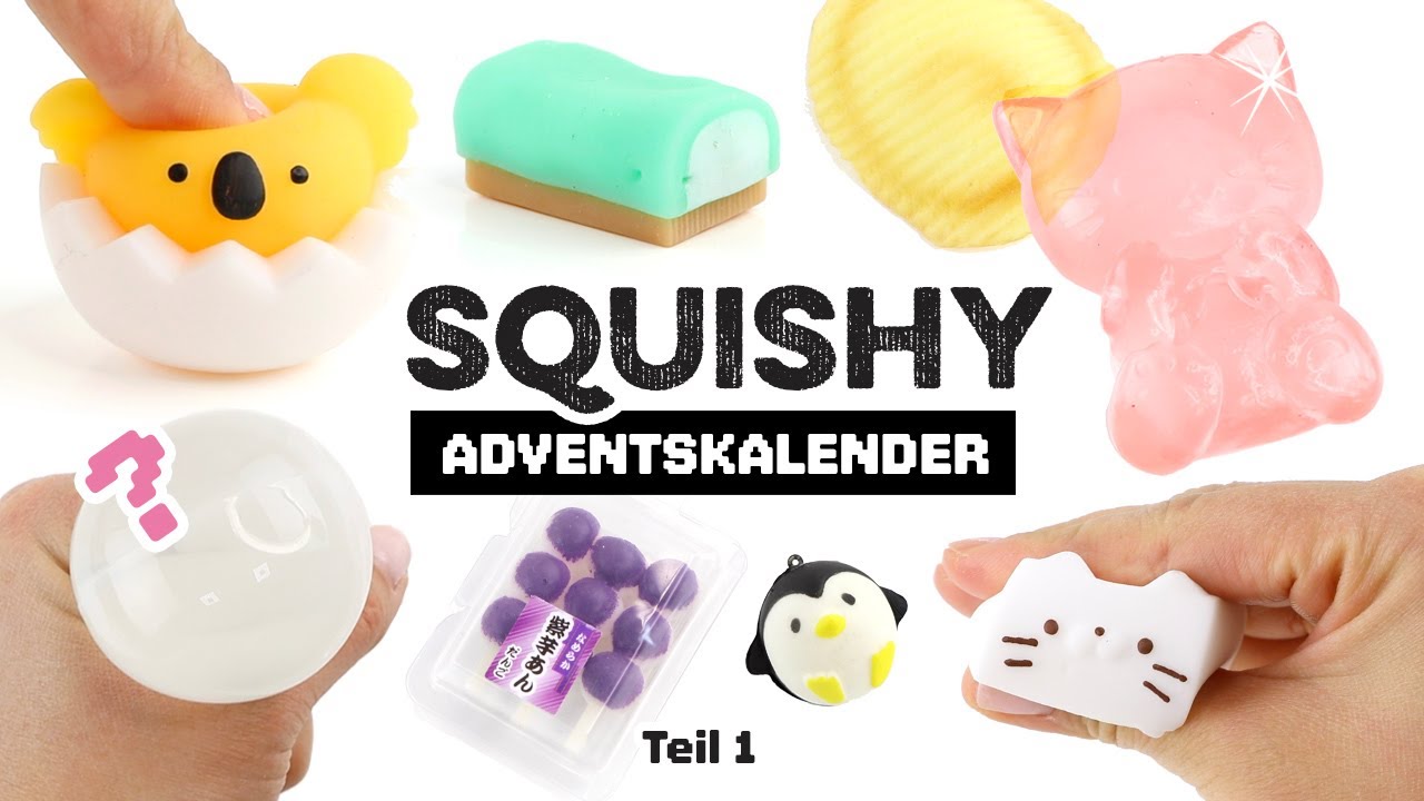 SQUISHY Adventskalender 2019!!! Was steckt drin? DIY Adventskalender selber machen!