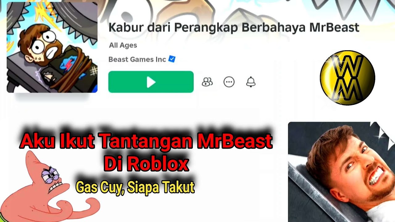 Aku Melewati Tantangan MrBeast Di Roblox