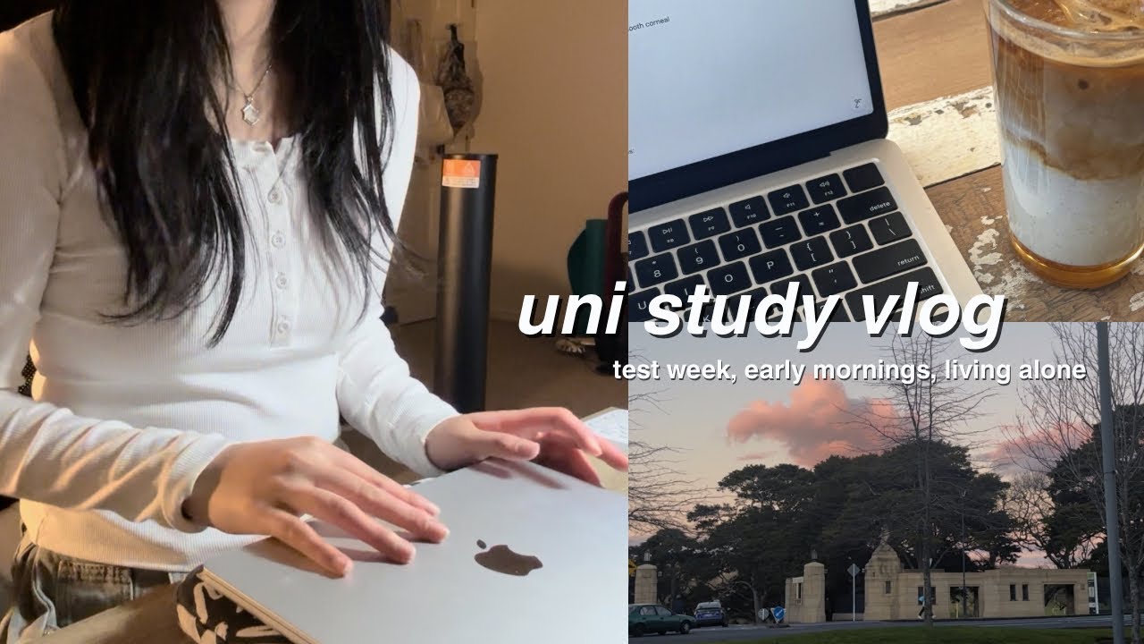 uni study vlog: test week, early mornings, productive uni life