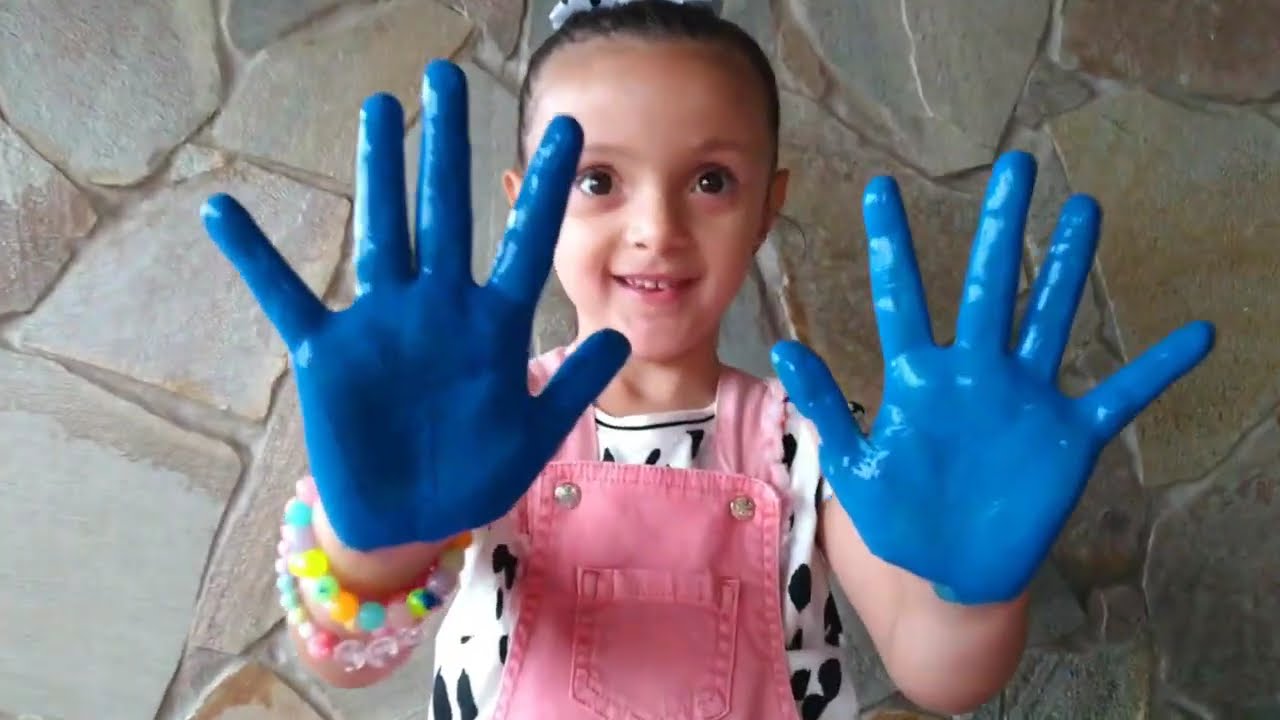 PINTANDO e APRENDENDO CORES na barriga da mamãe 🔴🟢🟡 PAINTING and LEARNING COLORS in mommy's belly