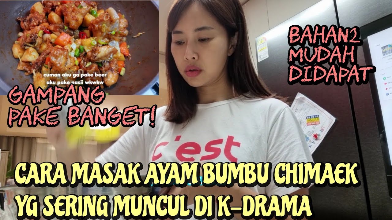 [DailyVlog] MASAK AYAM BUMBU/ CHIMAEK ALA KOREA PALING GAMPANG