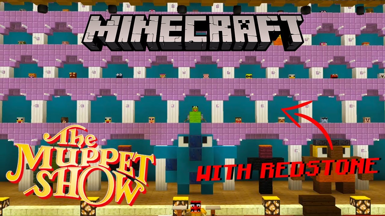 Muppet Show Opening... IN MINECRAFT! (Using Redstone Only)