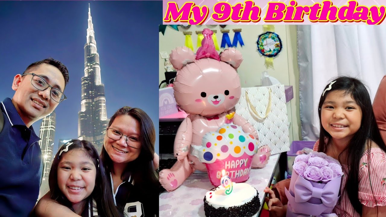 My 9th Birthday at home + DUBAI MALL