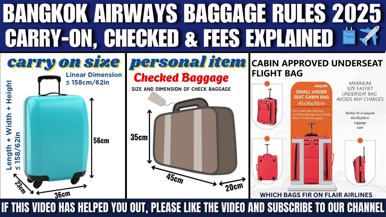 🧳✈️ Bangkok Airways Baggage Rules 2025 | Carry-On, Checked & Fees Explained!