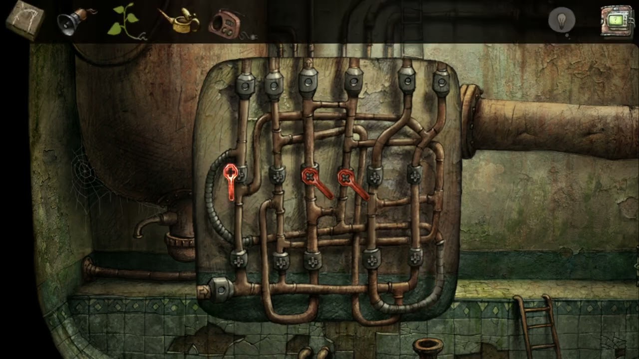 Machinarium small town3 oil barrel greenhouse