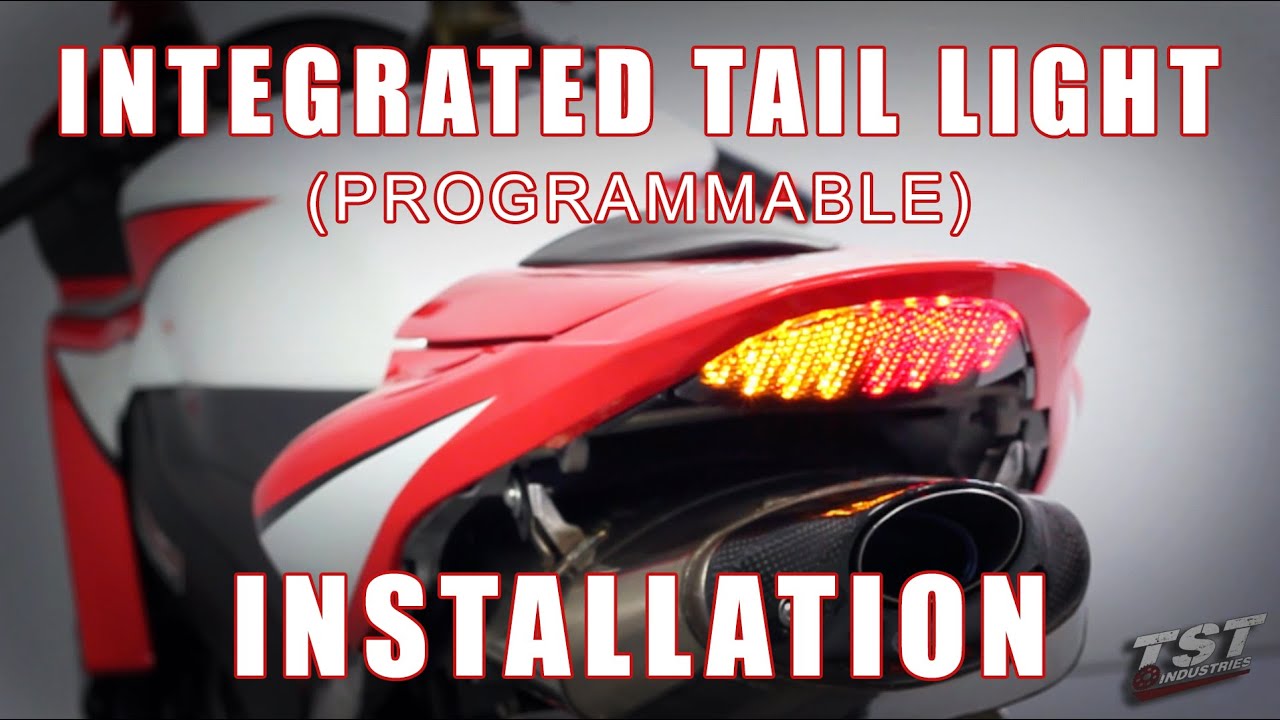 How to install Integrated Tail light on a 07-12 Honda CBR600RR by TST Industries