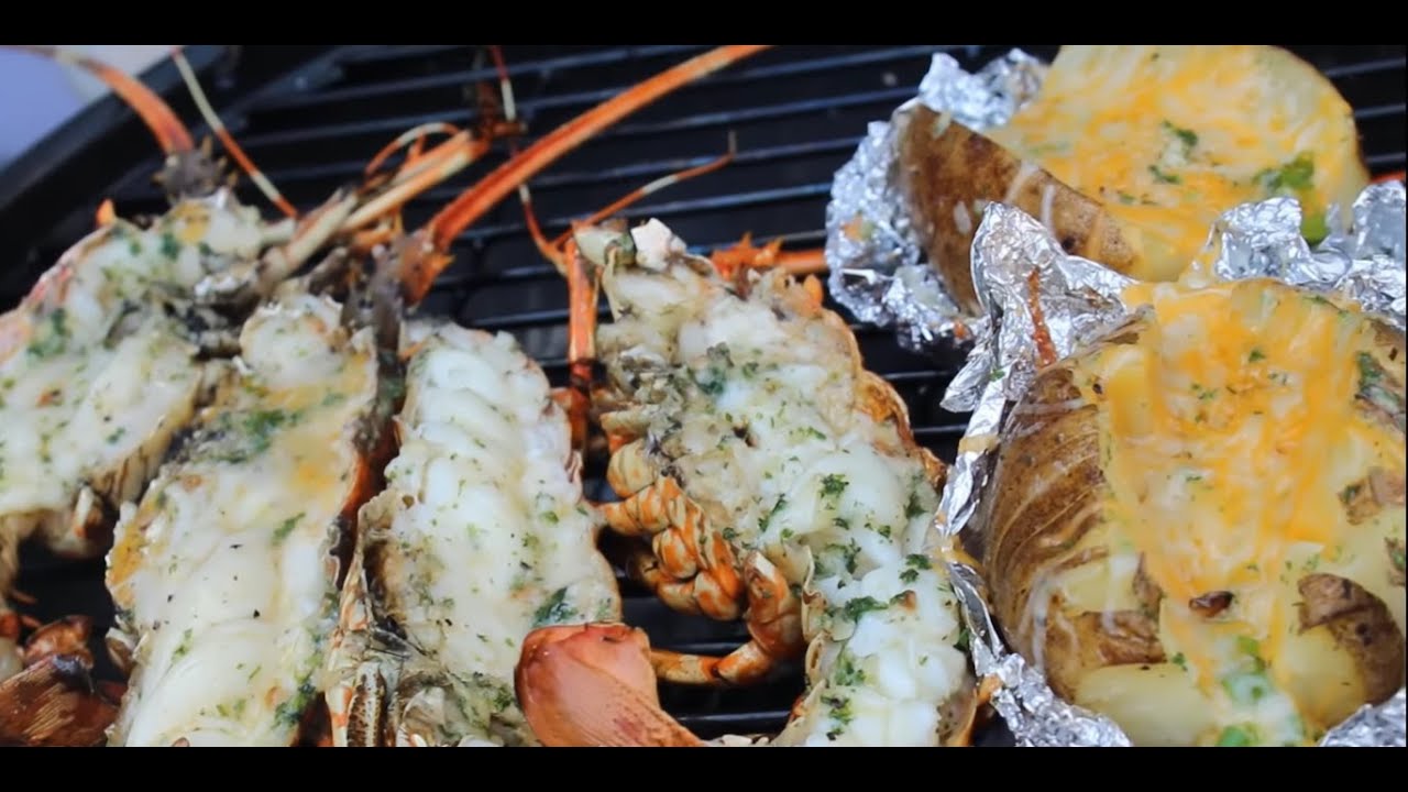 ✔ LANGOSTA A LA PARRILLA CON MANTEQUILLA DE AJO ASADO | 🔥BARBACOA🔥 STEACKHOUSE :D