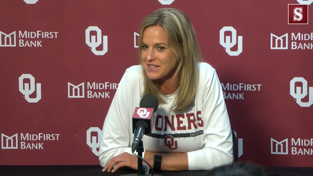 HOOPS WBB: OU HC Дженни Баранчик Пресс-конференция Медиа-день