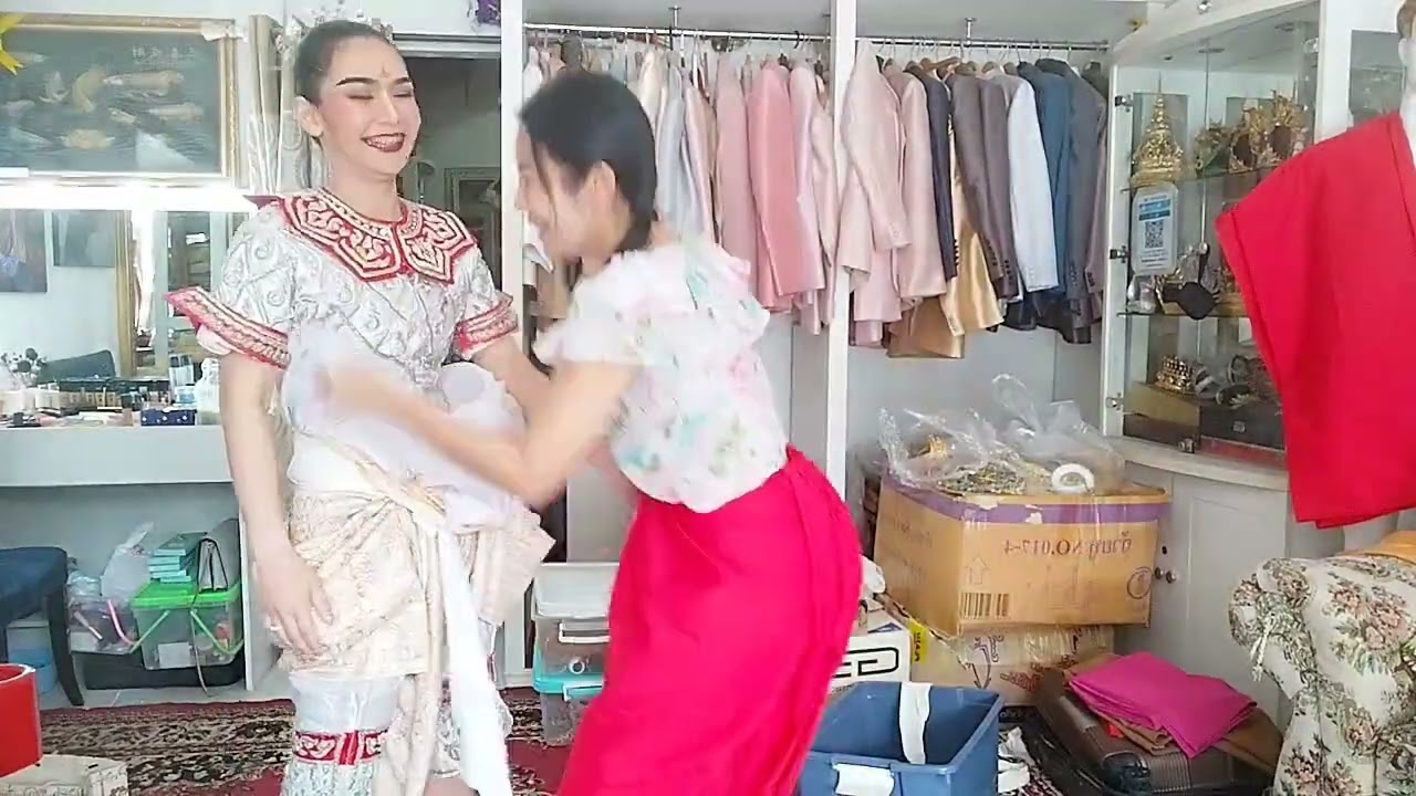 แต่งตัวรำฉุยฉายพราหมณ์/by ครูหญิง