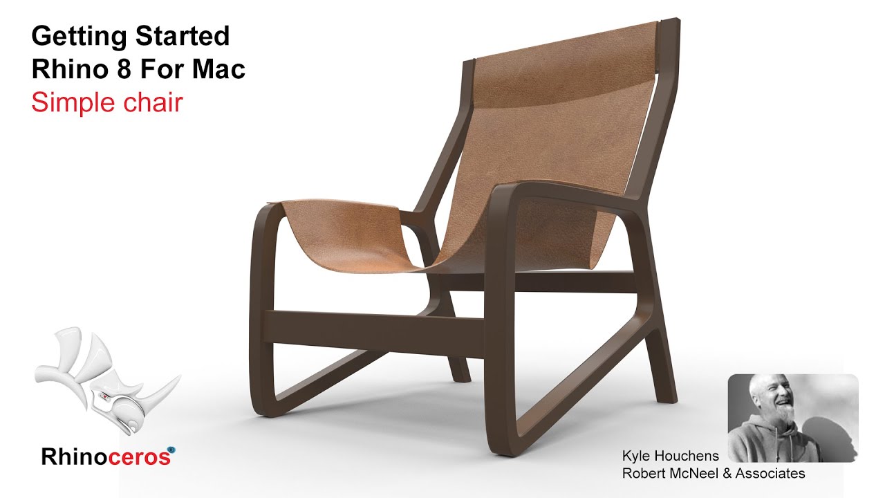 Getting Started Rhino 8  - Build a Simple Chair using NURBS and SubD elements