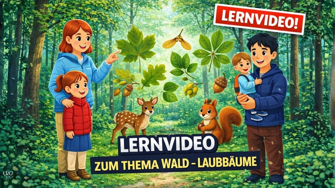 Lernvideo: Wald - Laubb&auml;ume🌳 - HSU Grundschule