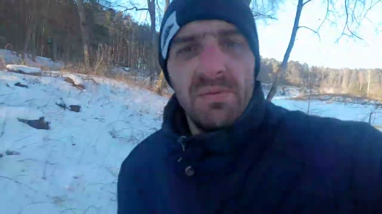 Snow in Latvia and river Gauja and clifs 