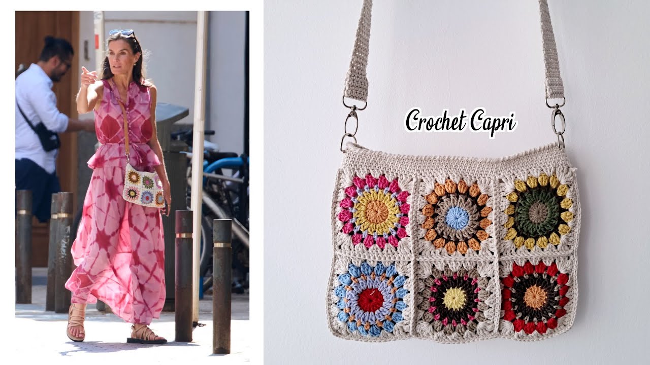 🫅👑BOLSO A CROCHET LETIZIA👑🩵