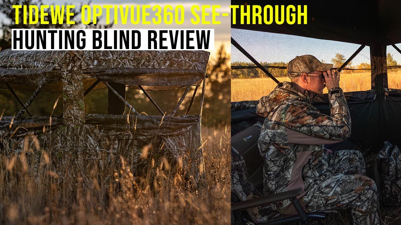 TideWe OptiVue 360 See Through Ground Blind REVIEW!!