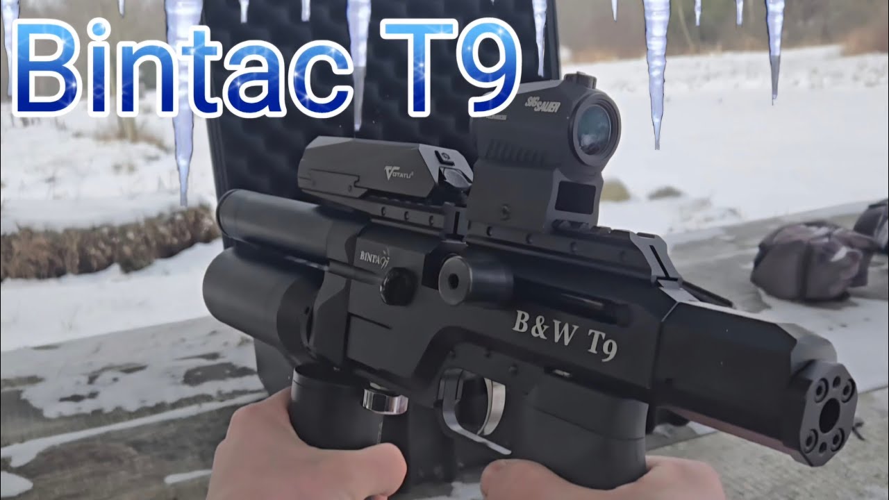 The Most Crazy 9mm Airgun BINTAC T9 semi-auto pcp. Fun powerful compact