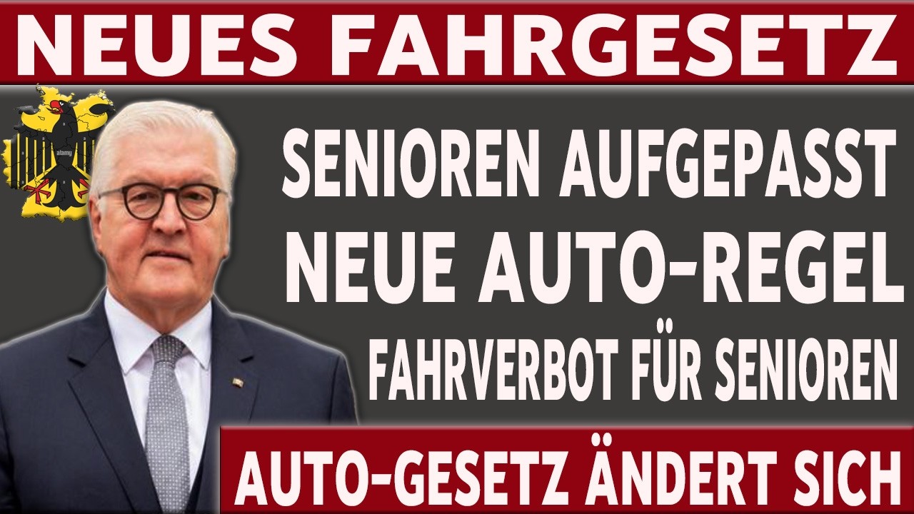Senioren aufgepasst! Neues Fahrgesetz ab 1. April 2026 – Große Änderungen für Autofahrer erklärt