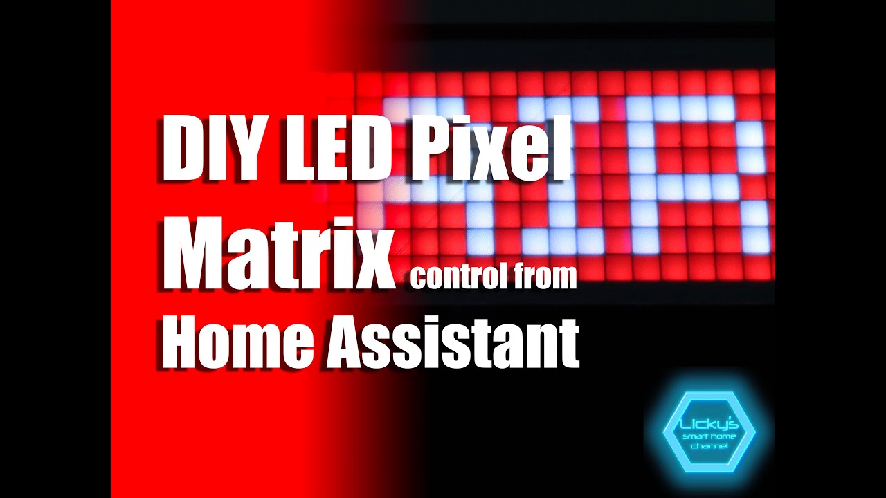 DIY Pixel Matrix control via Home Assistant