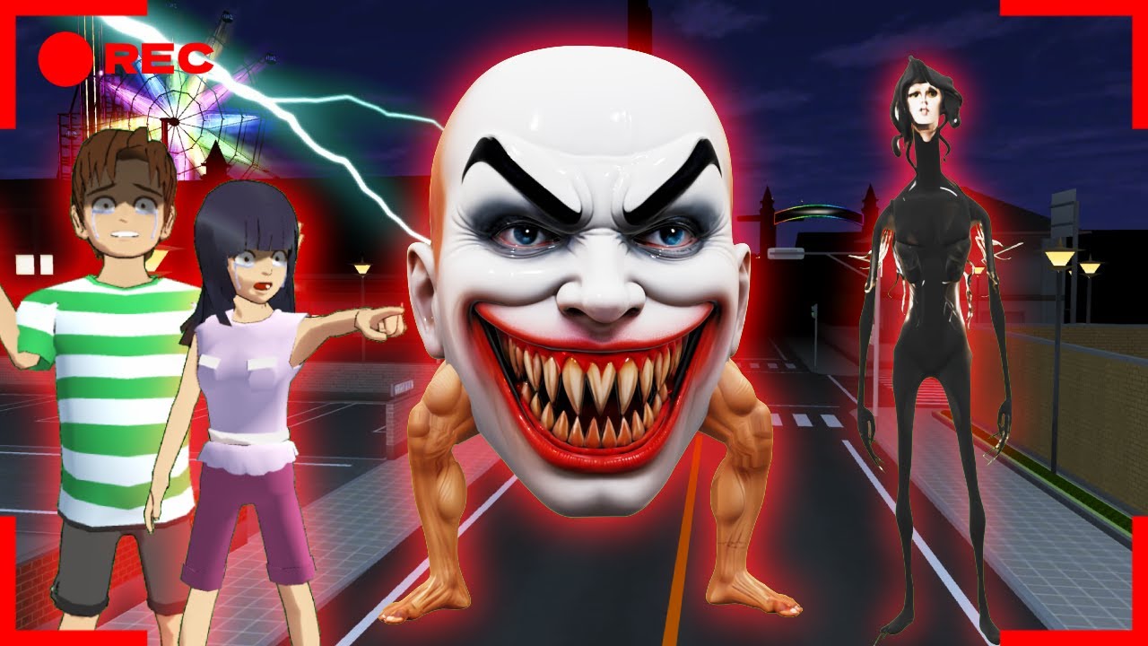 Hantu Tor Monitor Dimakan Tuan kepala Runner Head 😱 | Sakura School Simulator