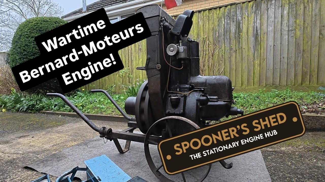 Wartime Bernard-Moteurs W2 - Winter start up! 
