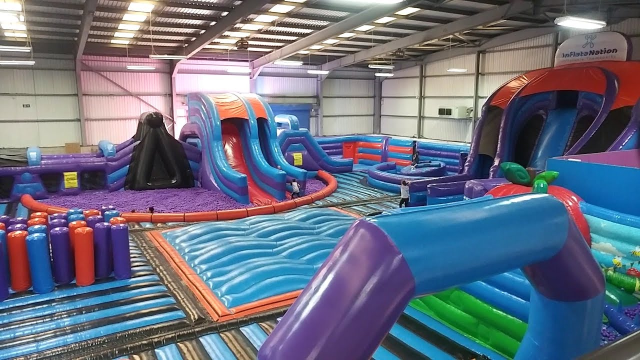 Great Day Out Idea's - Inflata Nation Manchester UK's largest Inflatable Theme Park - Vlog #39 LG G5