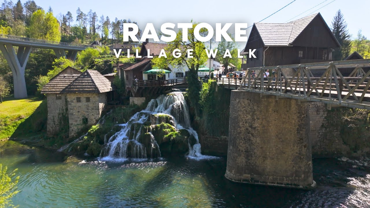 Rastoke Village | Walking Tour | Croatia | FPV | 4K