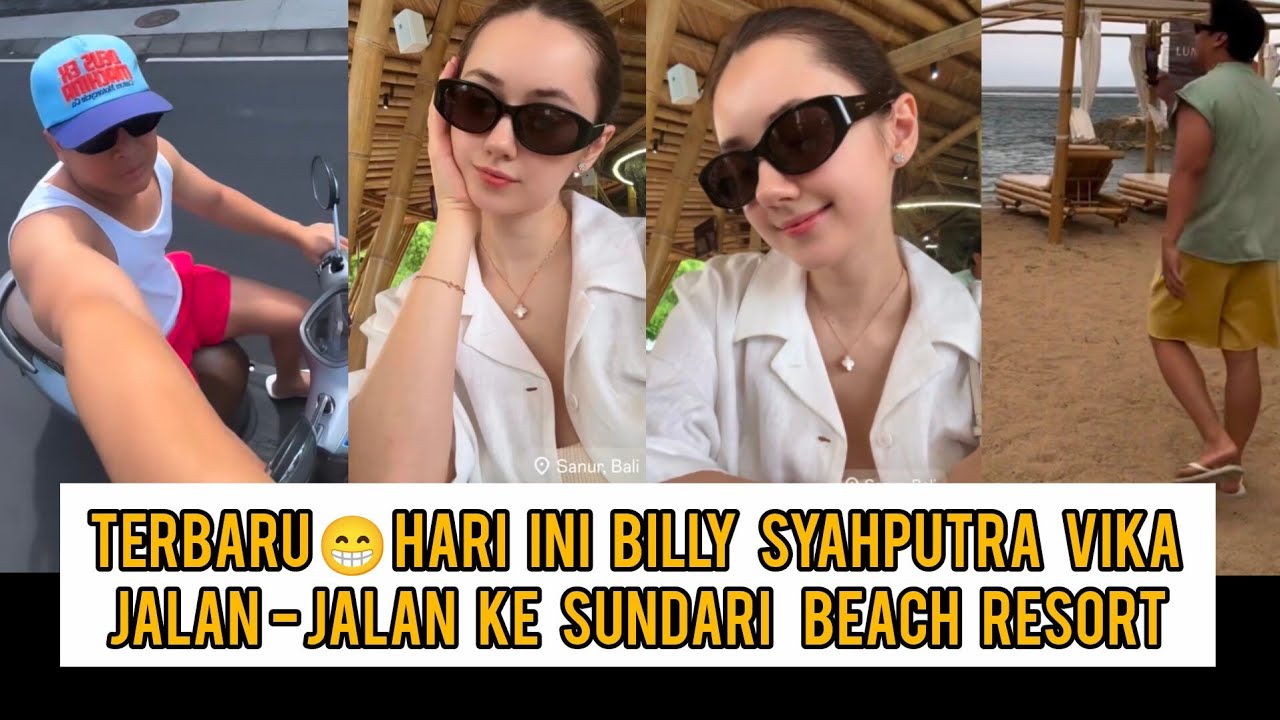 Terbaru 😁 Hari ini Billy syahputra Vika jalan2 ke sundari beach resort 🌊🌴