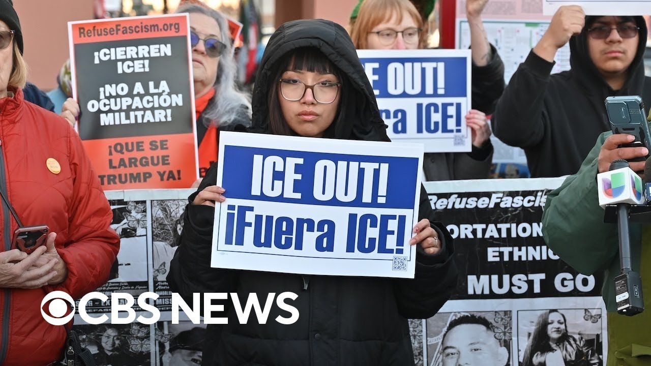 Watch: Protests follow deadly ICE shooting in Minneapolis