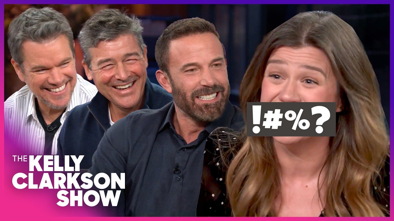 Ben Affleck, Matt Damon & Kyle Chandler Crack Up At Unfiltered Kelly Clarkson