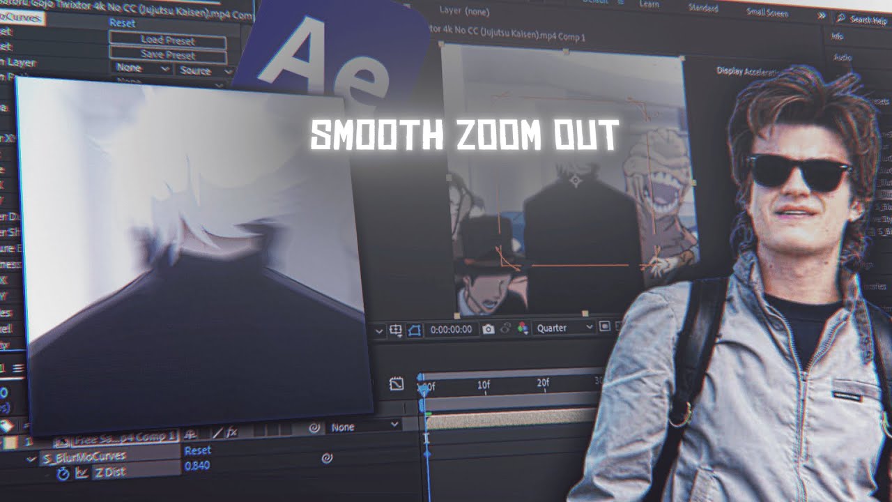 How to make smooth zoom out effect in After Effects