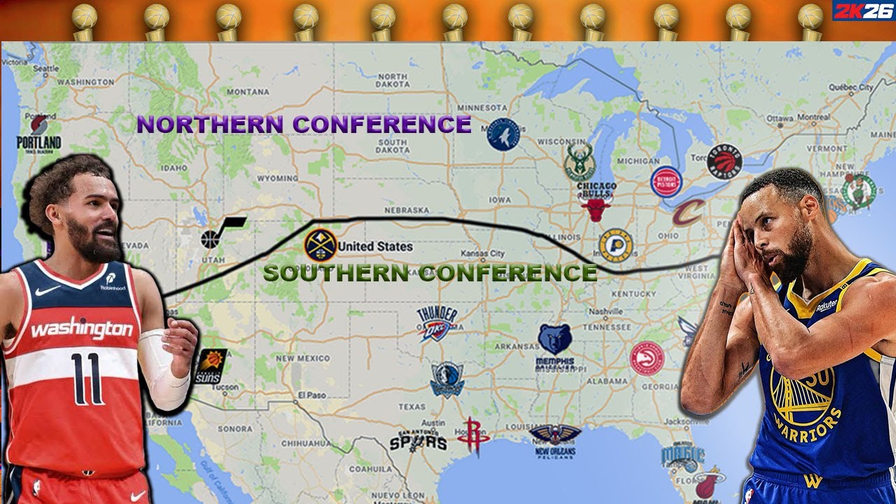 I Divided The NBA Between The North and South of the USA! (2K26 Simulation)