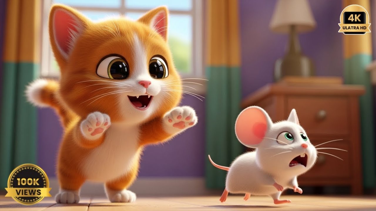 Meow meow Billi Karti meow | बिल्ली करती म्याऊँ म्याऊँ | Hamster TV – Learning & Rhymes 