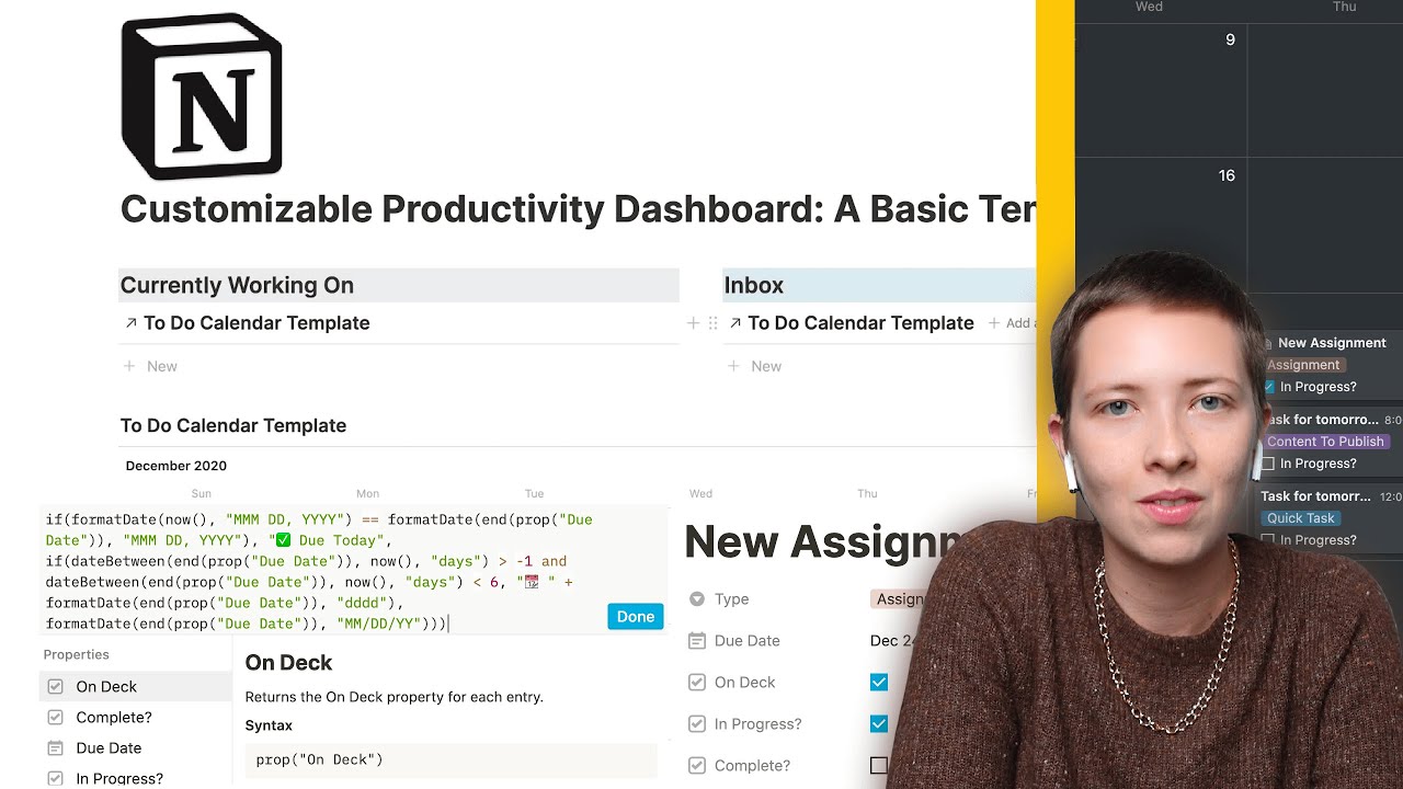 Notion Build With Me: Drag And Drop Productivity Dashboard (Beginner Friendly)