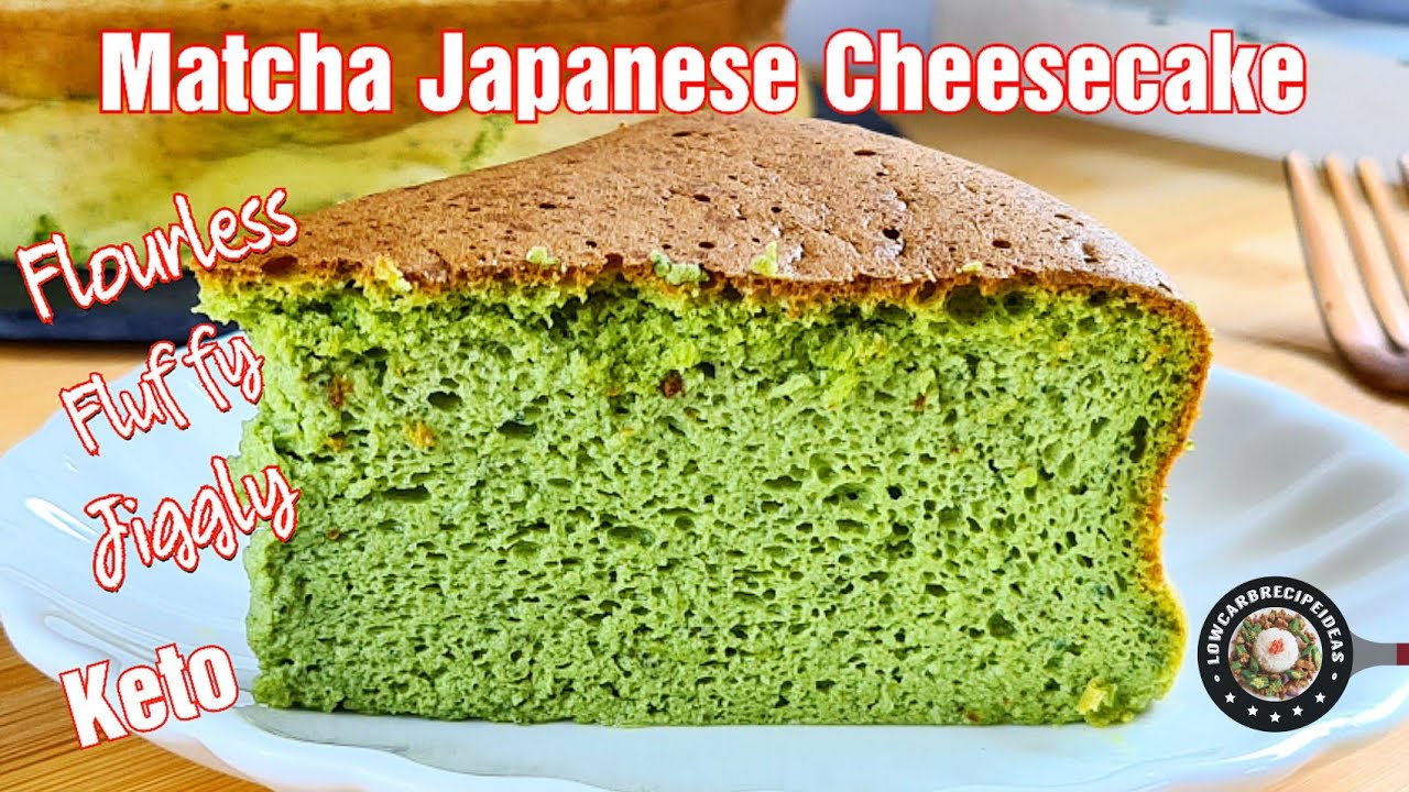 HOW TO MAKE KETO FLOURLESS MATCHA JAPANESE CHEESECAKE | FLUFFY & JIGGLY | COTTONY SOFT | GUILTFREE