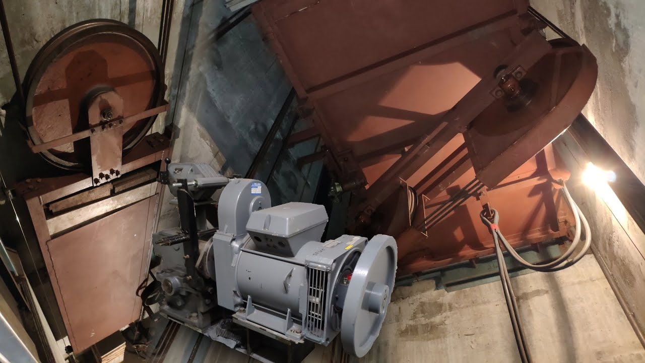 ORIGINAL 1970s EMCH relay logic Lift in Berne, Switzerland