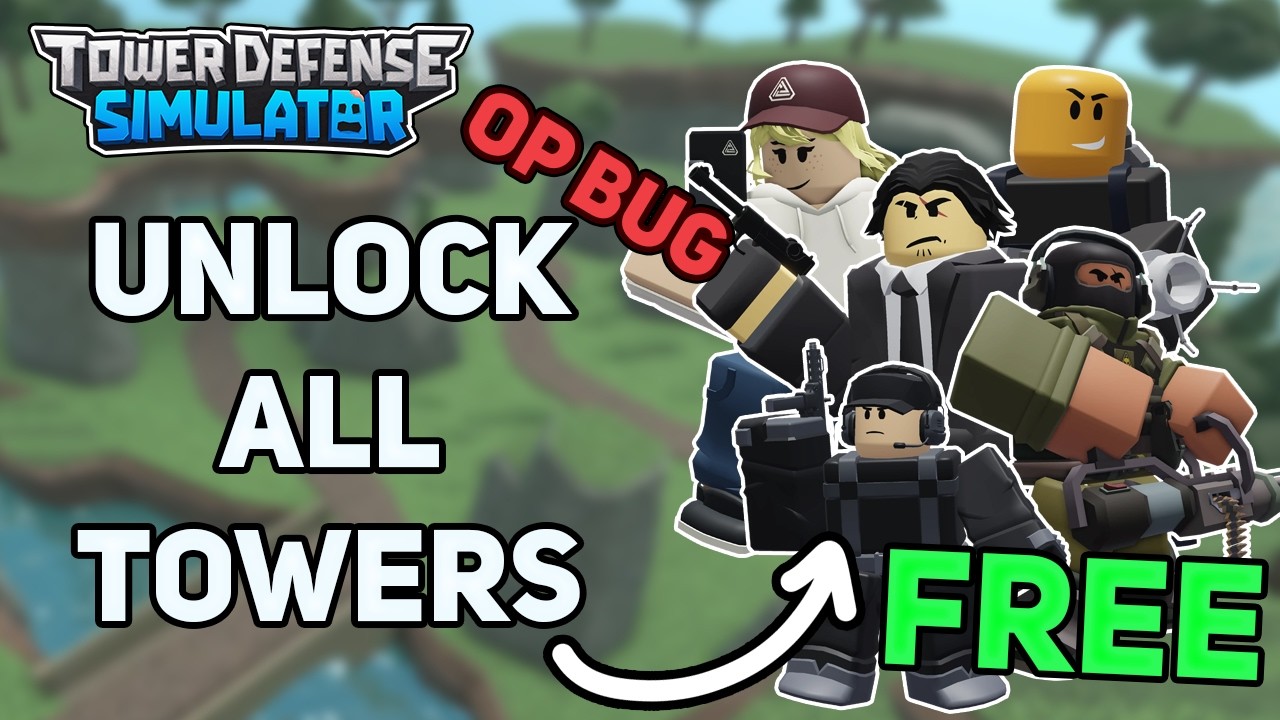 CRAZY BUG! ALL TOWERS FREE! | TDS Tower Defense Simulator