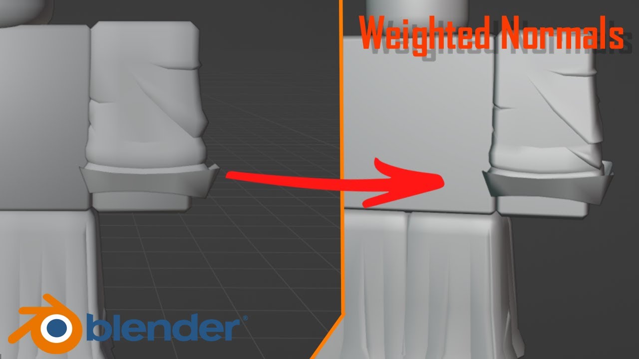 How to model stylized cloth wrinkles for Roblox Part 2 |Weighted Normals|