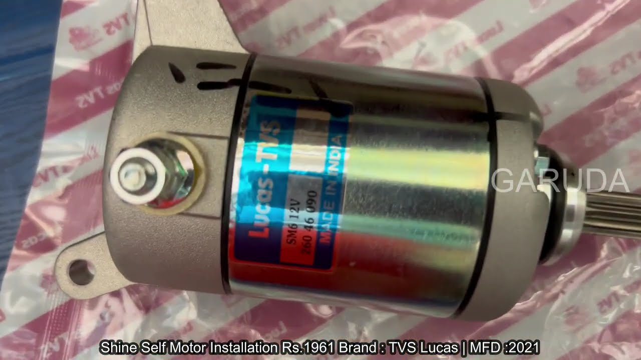 Honda Shine Self Motor Installation |Shine Self Starter Motor Assembly Price | Fitting | Replacement
