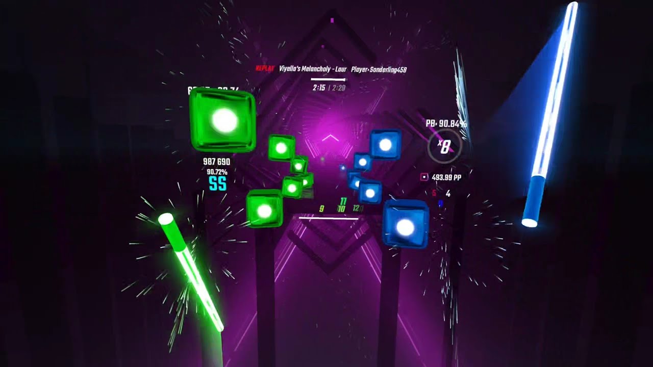 Viyella's Melancholy (BeatLeader) ranked 13.03 stars - 90.84%(496.48pp)