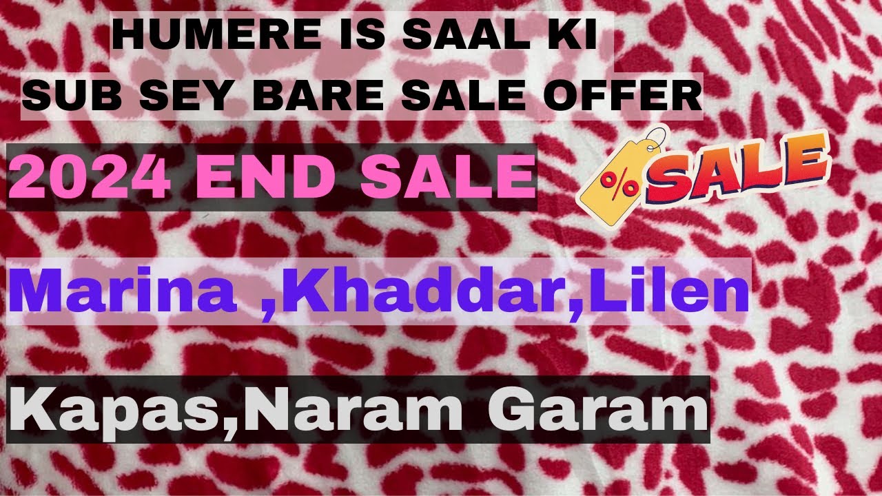 BIGGEST SALE 2024 | KHAN VARIETY LALKURTI |MARINA,KHADDAR FAREEZ AUR BHOT C VARIETIES