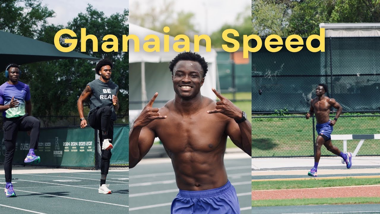  Training with Ghana's FASTEST Man (100m National Record Holder)