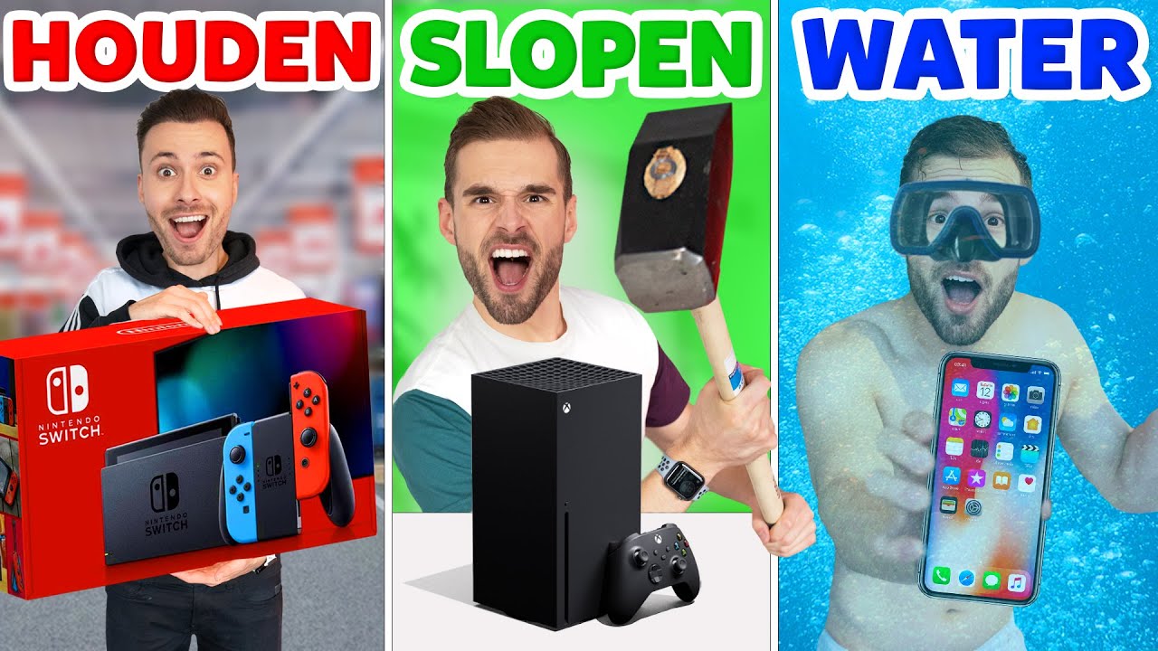 HOUDEN, SLOPEN OF IN HET WATER GOOIEN! *Cadeau Challenge* Met Rutger